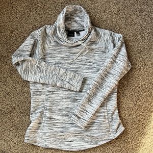 Marmot Annie Heather Gray Cowl Quilted Pullover - Large